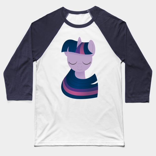 Twilight Sparkle Baseball T-Shirt by AnaMartins